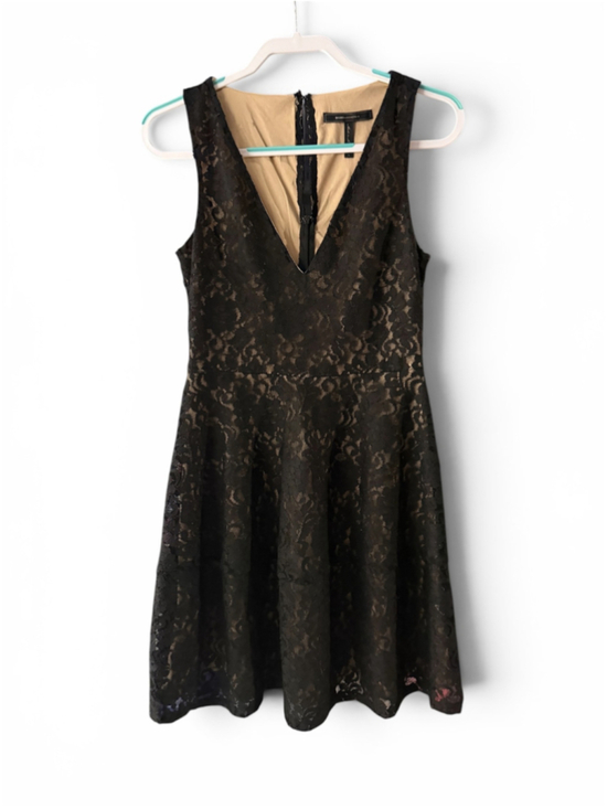 BCBGMAXAZRIA Dresses & Skirts - Women's BCBGMAXAZRIA Black Lace Mini Dress Size S